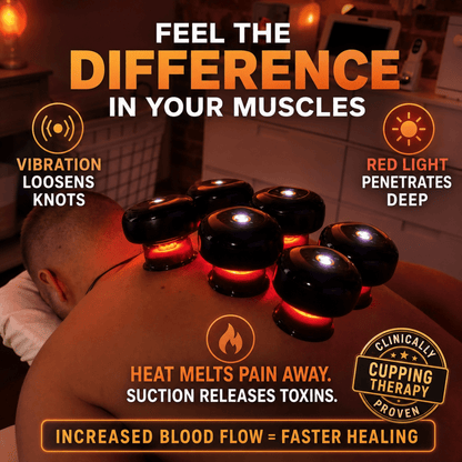 QuadraCupp™ 4-in-1 Smart Cupping Therapy Device - IRON PULSE PRO