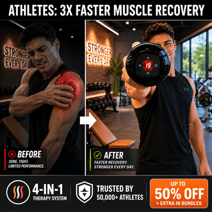 QuadraCupp™ — The Smart 4-in-1 Cupping Therapy: vacuum, heat, red light, and vibration